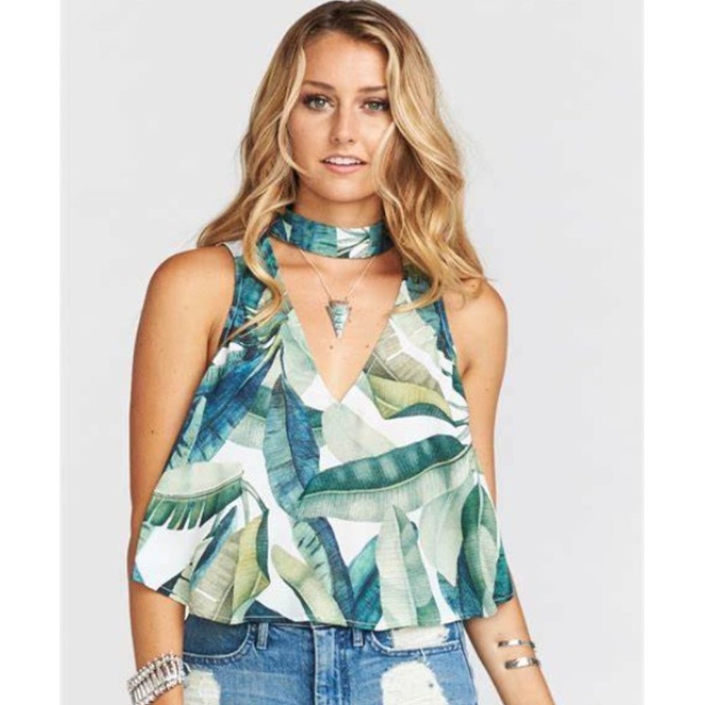 Show Me Your Mumu Casey Collar Halter Top
